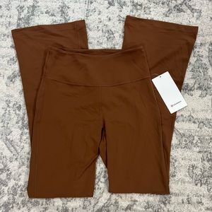 NWT Lululemon Groove Super High Rise Flare Pant  Nulu- Roasted Brown